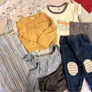 Outdoorsy clothing bundle for baby girls